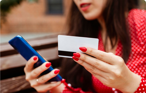 A Girls making a Payment